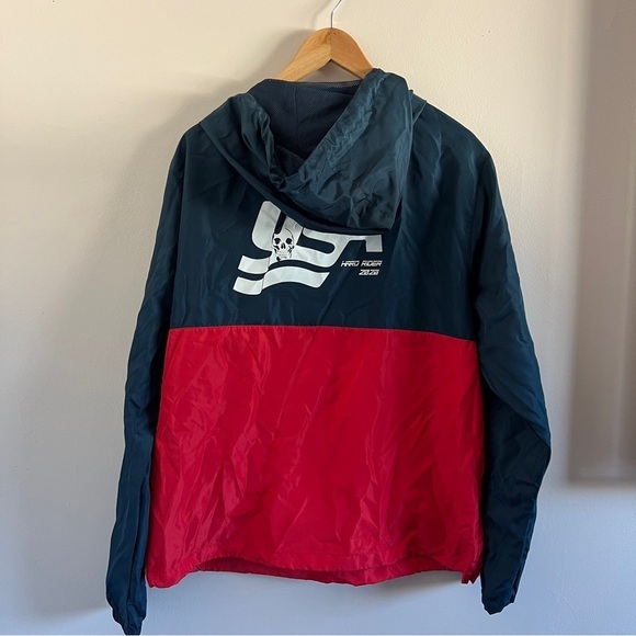 USA Hard Rider 2020 Red & Blue Windbreaker Jacket – Medium - Picture 6 of 8
